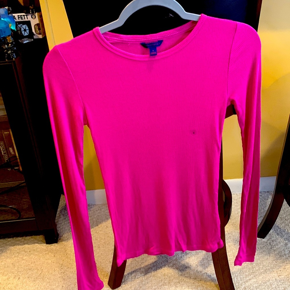 Long Sleeve Small Pink Shirt